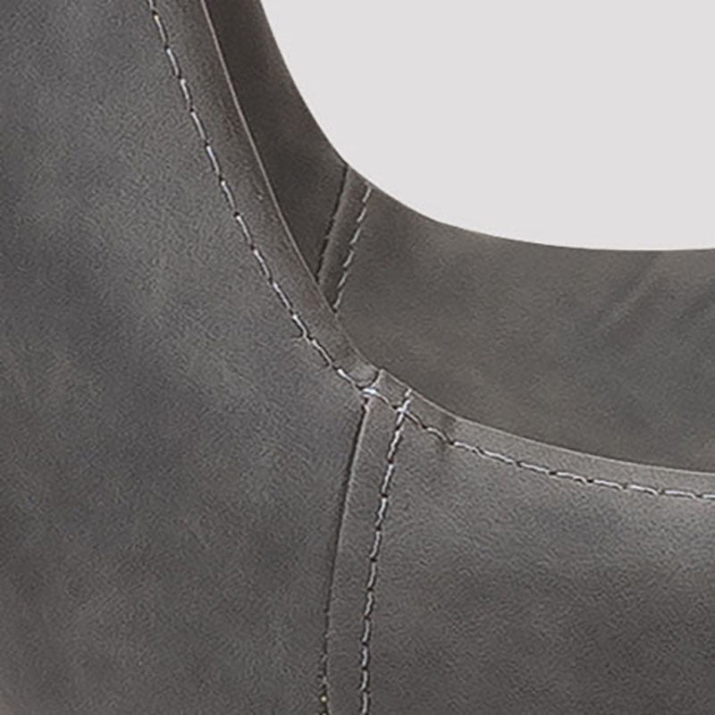 Silla lateral de comedor de cuero Diseño industrial sólidos sólidos de comedor lateral