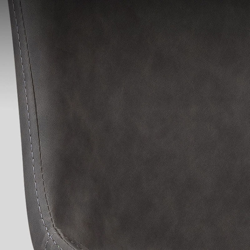 Silla lateral de comedor de cuero Diseño industrial sólidos sólidos de comedor lateral