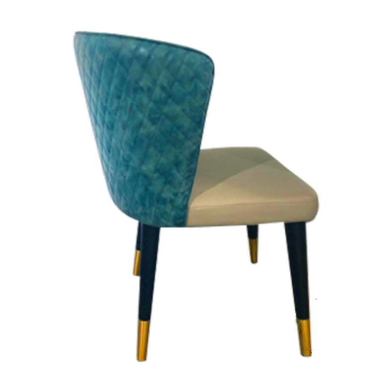 Sillas de comedor de estilo glamorbla nórdico sillas laterales sin brazos con patas de madera