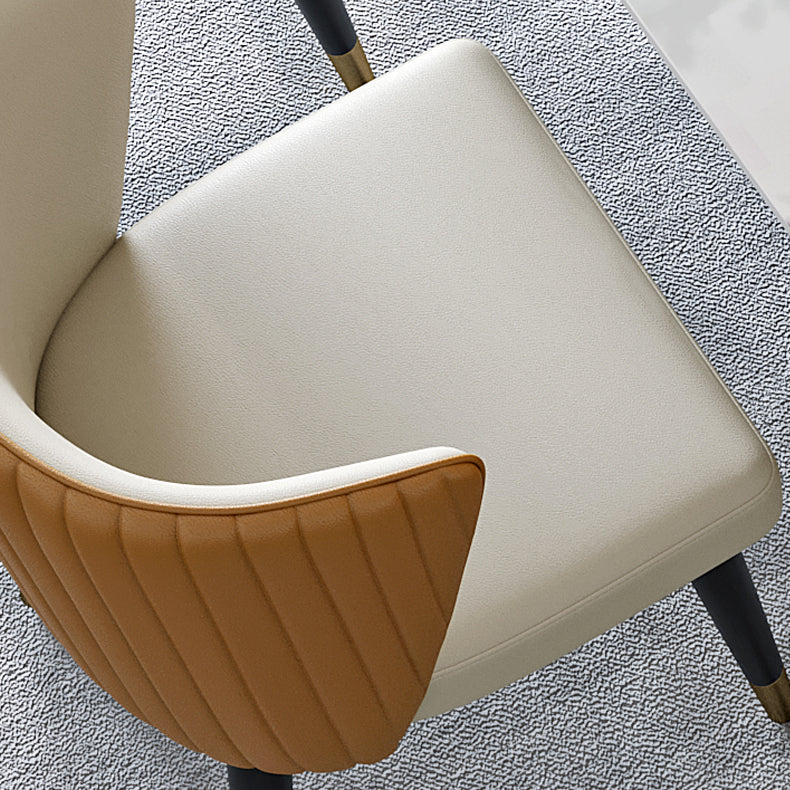 Sillas de comedor de estilo glamorbla nórdico sillas laterales sin brazos con patas de madera