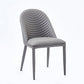 Leather Contemporary Indoor-Outdoor Dining Chair Solid Back Side Chair