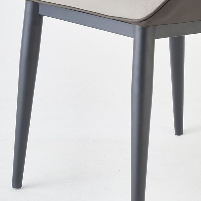 Silla de estilo contemporánea sillas de ala de brazo de cocina con patas de metal