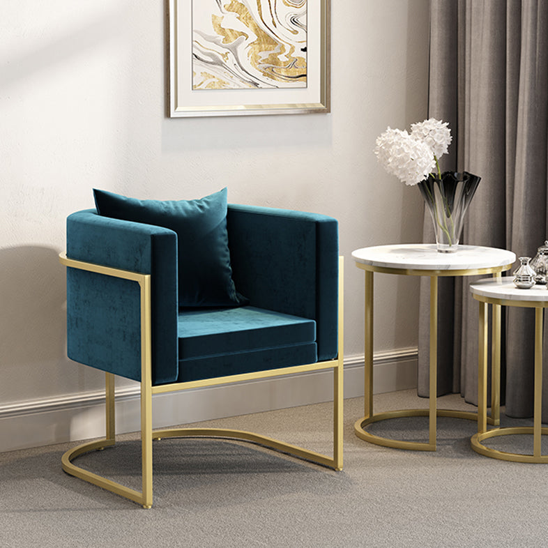 Scandinavian Armless Solid Back Chair for Home Fabric Dining Side Chair Clearhalo 'Dining Chairs' 'Dining Tables & Seating' 'dining_chair' 'furn' 'furn_dining_chair' 'Furniture' 'Kitchen & Dining Furniture' 5829303