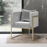 Scandinavian Armless Solid Back Chair for Home Fabric Dining Side Chair Clearhalo 'Dining Chairs' 'Dining Tables & Seating' 'dining_chair' 'furn' 'furn_dining_chair' 'Furniture' 'Kitchen & Dining Furniture' 5829309