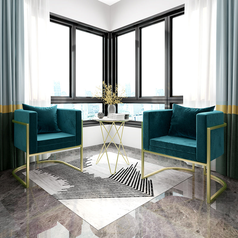 Scandinavian Armless Solid Back Chair for Home Fabric Dining Side Chair Clearhalo 'Dining Chairs' 'Dining Tables & Seating' 'dining_chair' 'furn' 'furn_dining_chair' 'Furniture' 'Kitchen & Dining Furniture' 5829314