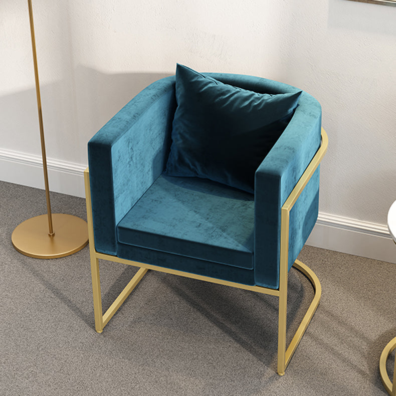 Scandinavian Armless Solid Back Chair for Home Fabric Dining Side Chair Clearhalo 'Dining Chairs' 'Dining Tables & Seating' 'dining_chair' 'furn' 'furn_dining_chair' 'Furniture' 'Kitchen & Dining Furniture' 5829315