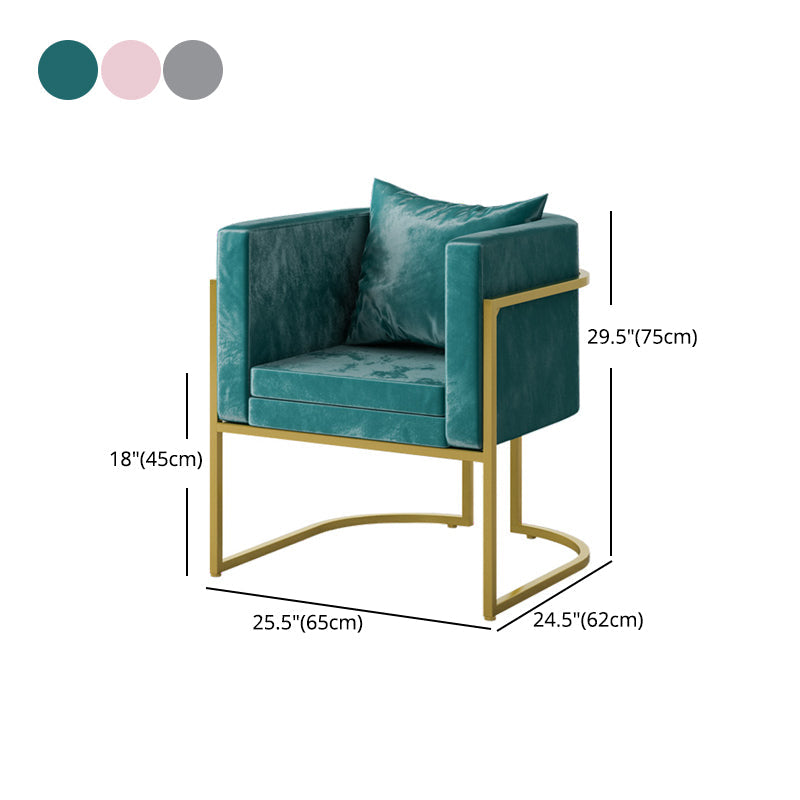 Scandinavian Armless Solid Back Chair for Home Fabric Dining Side Chair Clearhalo 'Dining Chairs' 'Dining Tables & Seating' 'dining_chair' 'furn' 'furn_dining_chair' 'Furniture' 'Kitchen & Dining Furniture' 5829317