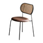 Open Back Side Chair Industrial Armless PU Leather Dining Chairs Clearhalo 'Dining Chairs' 'Dining Tables & Seating' 'dining_chair' 'furn' 'furn_dining_chair' 'Furniture' 'Kitchen & Dining Furniture' 5829325