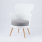 Modern Design Upholstered Dining Chairs Solid Back Chair for Home