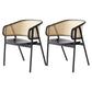 Wood Side Dining Chairs Nordic Style Open Back Dining Side Chair