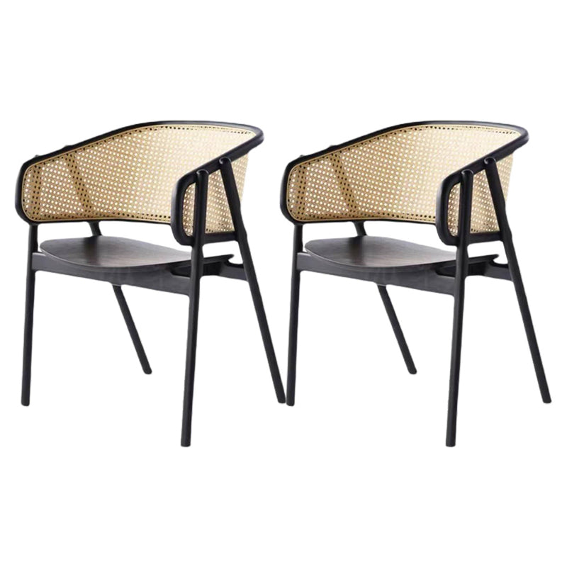 Wood Side Dining Chairs Nordic Style Open Back Dining Side Chair