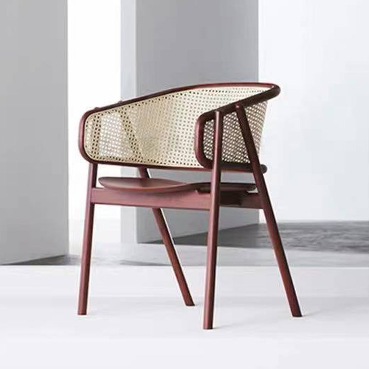 Wood Side Dining Chairs Nordic Style Open Back Dining Side Chair