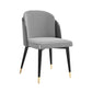 Nordic Style Upholstered Side Chairs Solid Back Armless Dining Chair Gray-White 1 Piece Clearhalo 'Dining Chairs' 'Dining Tables & Seating' 'dining_chair' 'furn' 'furn_dining_chair' 'Furniture' 'Kitchen & Dining Furniture' 5829386