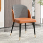 Nordic Style Upholstered Side Chairs Solid Back Armless Dining Chair Clearhalo 'Dining Chairs' 'Dining Tables & Seating' 'dining_chair' 'furn' 'furn_dining_chair' 'Furniture' 'Kitchen & Dining Furniture' 5829390