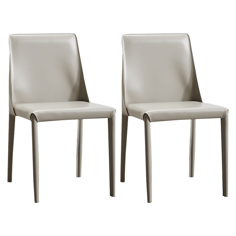 Couvrat de chaise de côté de cuir contemporain intérieur-extérieur Parsons chaise Parsons