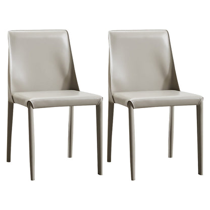 Couvrat de chaise de côté de cuir contemporain intérieur-extérieur Parsons chaise Parsons