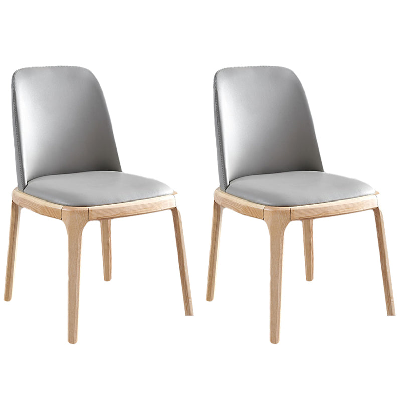 Sillas laterales modernas del comedor sillas sin brazo de madera para el hogar