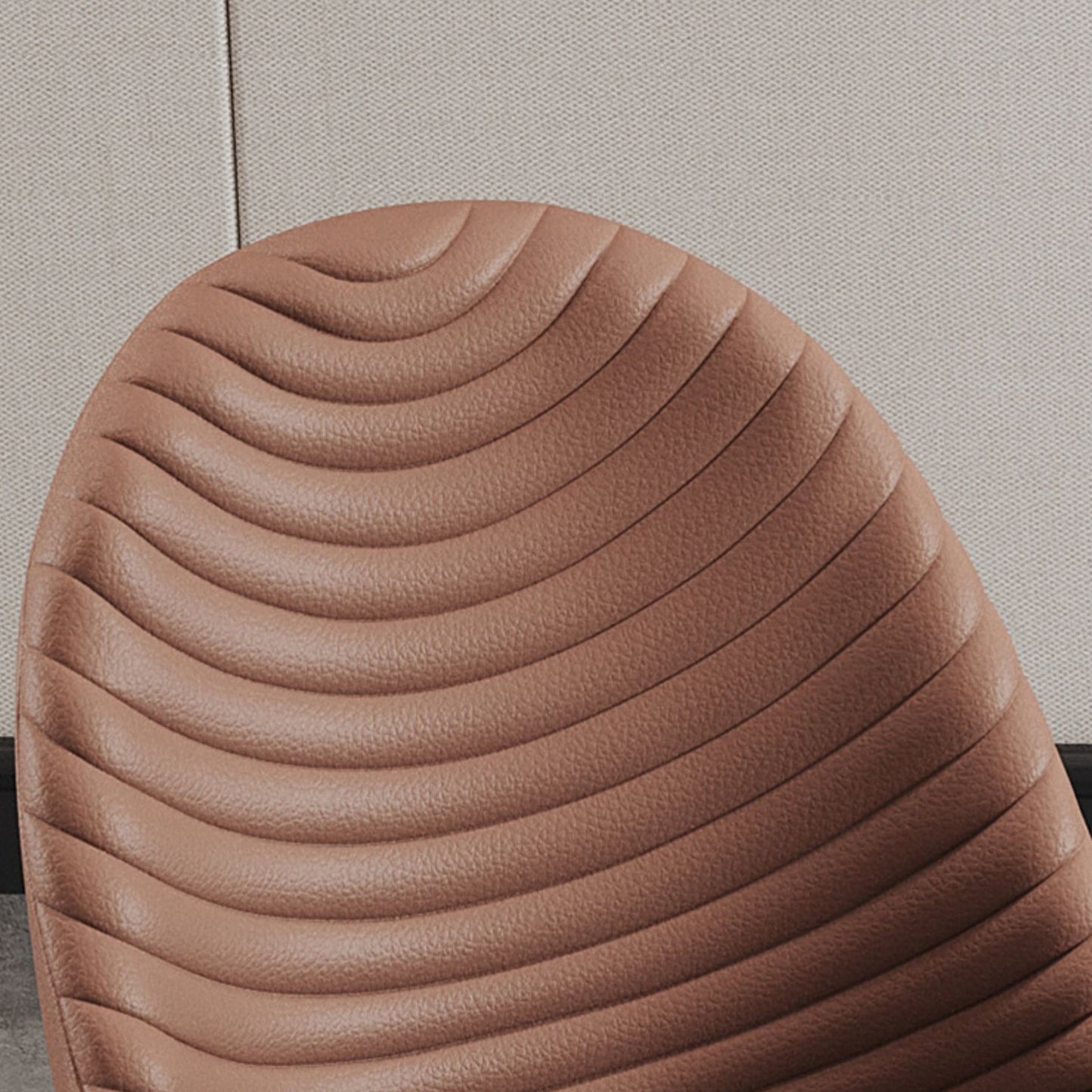 Modern Dining Room Side Chairs Faux Leather Armless Dining Chairs