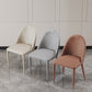 Modern Dining Room Side Chairs Faux Leather Armless Dining Chairs