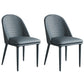 Modern Dining Room Side Chairs Faux Leather Armless Dining Chairs