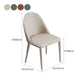 Modern Dining Room Side Chairs Faux Leather Armless Dining Chairs