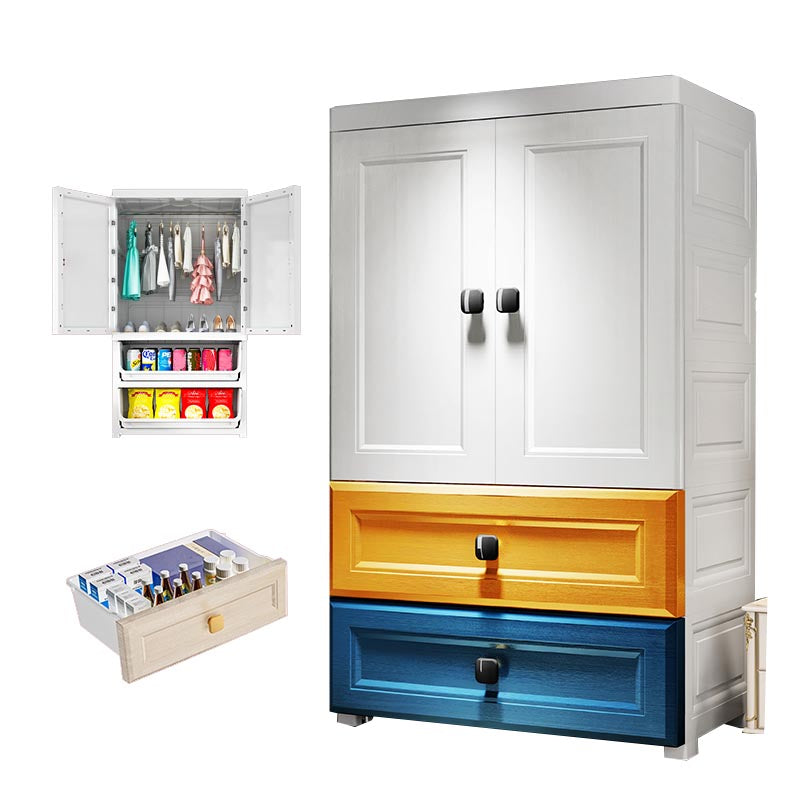 Eigentijdse garderobe kast plastic scharnierende garderobe armoire