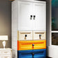 Eigentijdse garderobe kast plastic scharnierende garderobe armoire