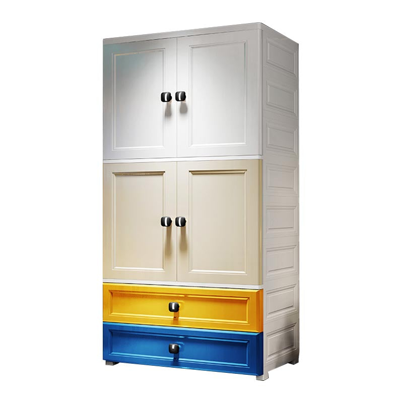 Eigentijdse garderobe kast plastic scharnierende garderobe armoire
