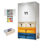 Eigentijdse garderobe kast plastic scharnierende garderobe armoire