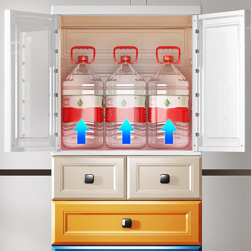 Eigentijdse garderobe kast plastic scharnierende garderobe armoire