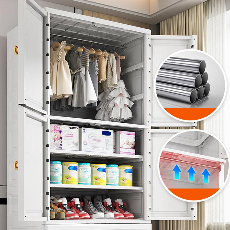 Eigentijdse garderobe kast plastic scharnierende garderobe armoire