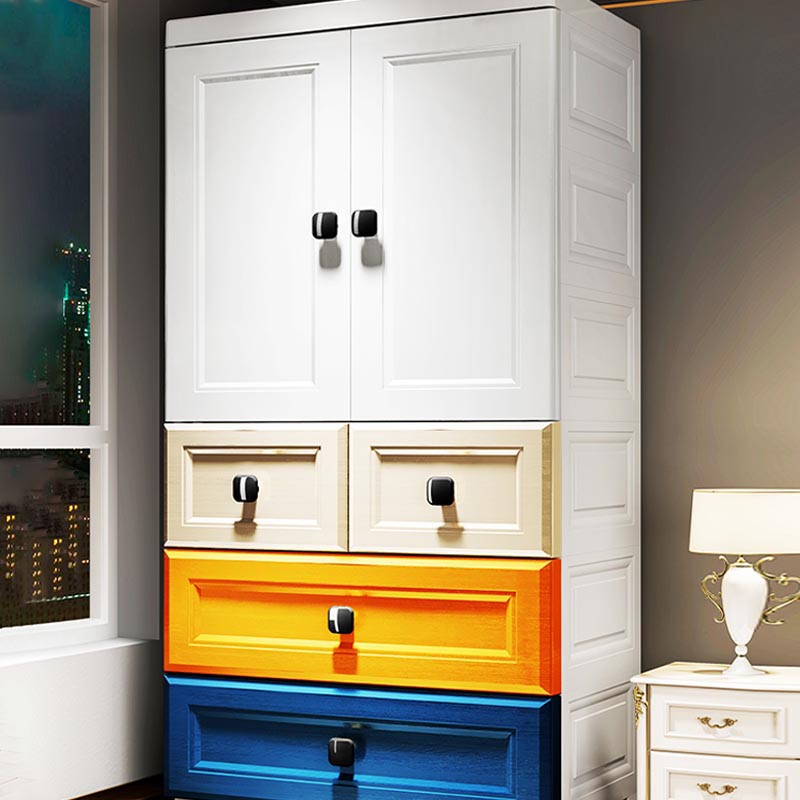 Eigentijdse garderobe kast plastic scharnierende garderobe armoire