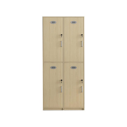 Natural Finish Cabinet with Hinged Door Contemporary Interior Storage Cabinet