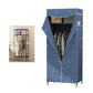 Contemporary Style Wardrobe Metal 1-Door Wardrobe Closet for Bedroom