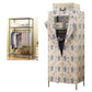 Contemporary Style Wardrobe Metal 1-Door Wardrobe Closet for Bedroom