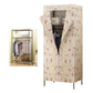 Contemporary Style Wardrobe Metal 1-Door Wardrobe Closet for Bedroom