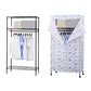Contemporary Style Wardrobe Metal 1-Door Wardrobe Closet for Bedroom