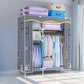 Contemporary Style Wardrobe Metal 1 Door Wardrobe Closet With Shelves