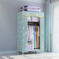 Contemporary Style Wardrobe Metal 1 Door Wardrobe Closet With Shelves