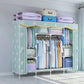 Contemporary Style Wardrobe Metal 1 Door Wardrobe Closet With Shelves