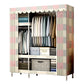 Contemporary Style Metal Wardrobe Cloth Rod Included Wardrobe Closet With Shelves