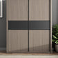 Brown Engineered Wood Wardrobe Closet Contemporary Wardrobe Cabinet