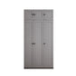 Contemporary Grey Wardrobe Armoire Engineered Wood Wardrobe Closet