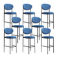 Living Room Upholstered Bar Stool Industrial Armless Bar Chair