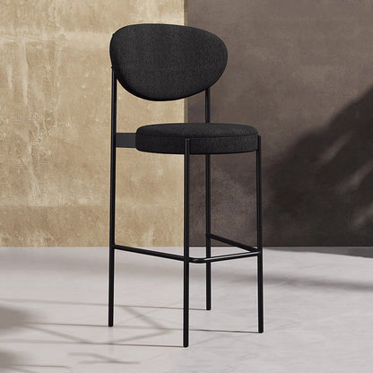 Living Room Upholstered Bar Stool Industrial Armless Bar Chair