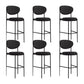 Living Room Upholstered Bar Stool Industrial Armless Bar Chair