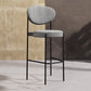 Living Room Upholstered Bar Stool Industrial Armless Bar Chair