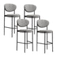 Living Room Upholstered Bar Stool Industrial Armless Bar Chair