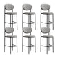 Living Room Upholstered Bar Stool Industrial Armless Bar Chair