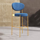 Living Room Upholstered Bar Stool Industrial Armless Bar Chair